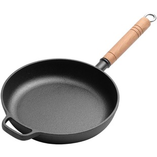 Cast iron pan pig iron frying pan non-coated non-stick pancake hand-held pancake pancake pan chopsticks pizza baking pan factory