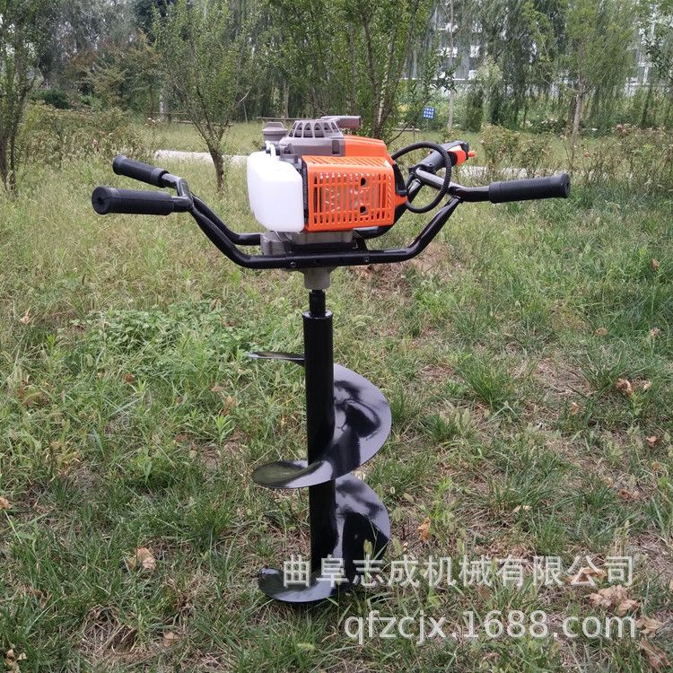 园林种植挖坑机 山地丘陵手持式汽油挖坑机 果树施肥打洞机