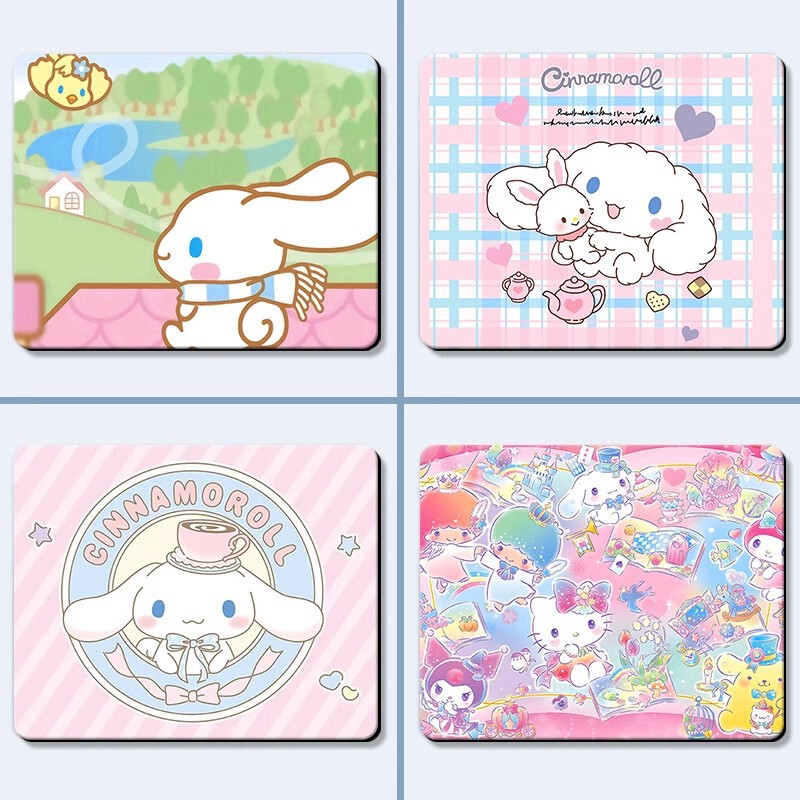 Cute Cartoon Cinnamon Dog Mouse Pad Women's Non-Slip Wear-Resistant Soft Pad Office Entertainment Thickened Computer Desk Pad Wrist Pad
