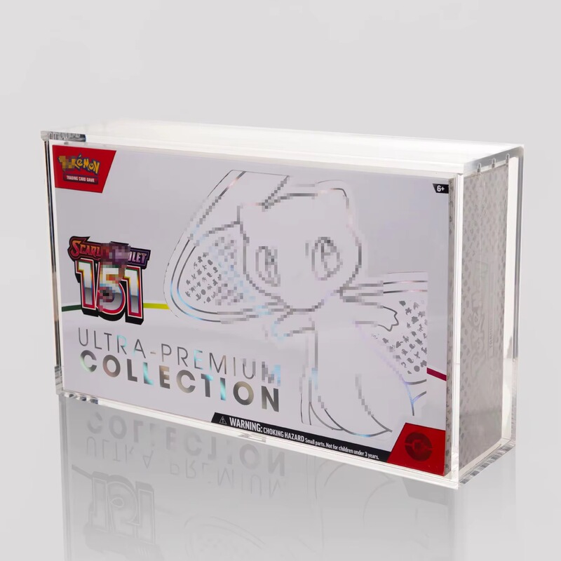 跨境专属工厂直销美版宝可梦PTCG Pokemon 151 UPC 亚克力保护盒|undefined