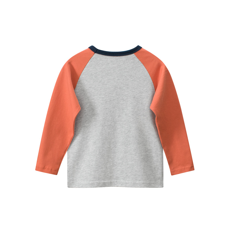 27 niños de estilo coreano Camiseta de manga larga para niños de otoño camisa de fondo para niños ropa de bebé de moda para niños entrega transfronteriza de una pieza
