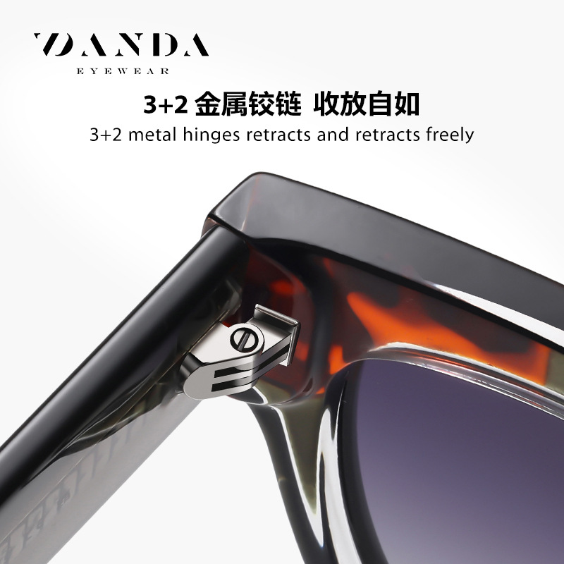 Nuevas gafas de sol polarizadas de placa retro S26107 Gafas de sol anti-ultravioleta Moda para mujer TR Gafas anti-azul