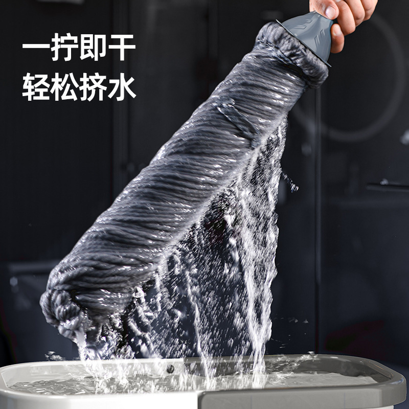 旋转拖把自拧水免手洗家用一拖净懒人干湿两用清洁墩布拖把桶厂家|undefined