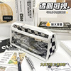 Transparent pencil case, capacious high quality stationery, Japanese school skirt for elementary school students, simple cut