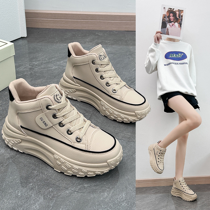 Ins coreano 2025 otoño nuevo zapato de papá zapatos deportivos de chicas para correr ocio suela gruesa HY908