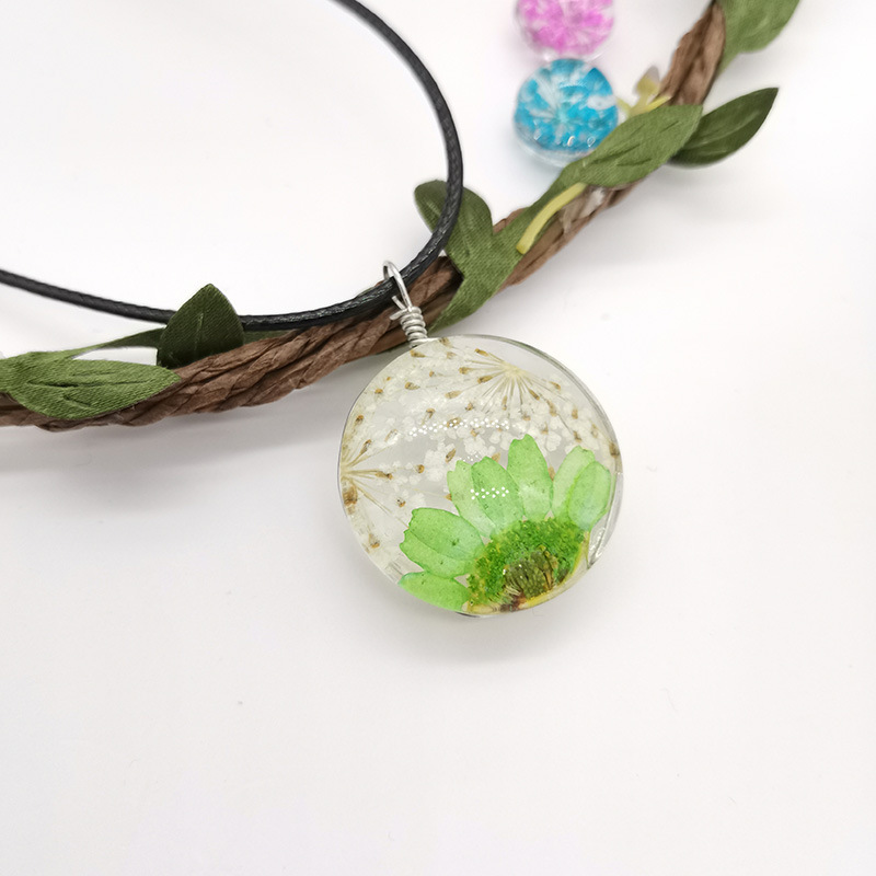 화이트 레이스 + 그린 크리스탈 국화