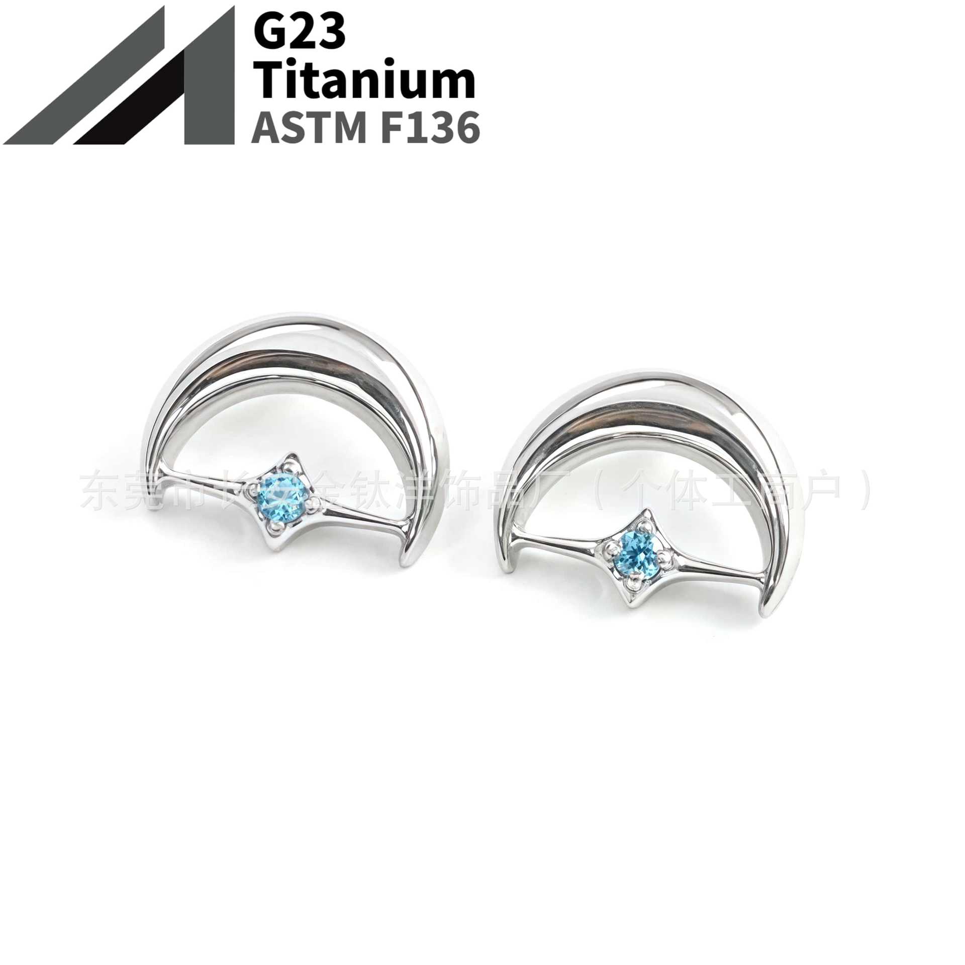 16G labret stud size and finish detail