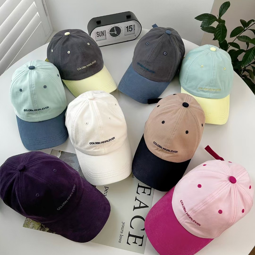 韓版春夏新款軟頂刺繡字母鴨舌帽子女出遊百搭情侶同款棒球帽男潮