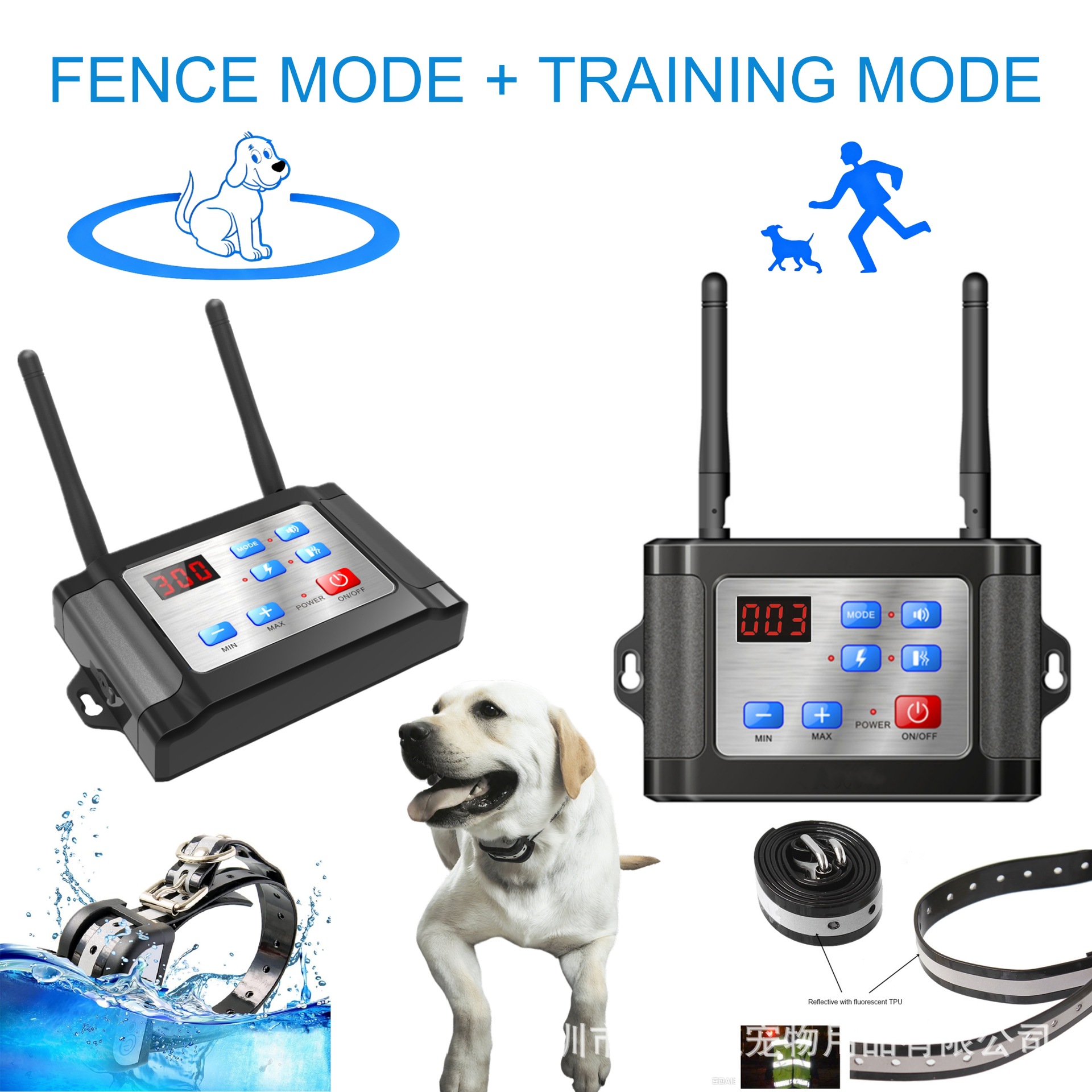 Wireless Pet Electronic Fence, Smart Dog Training Device, Bark Stopper, Pet Supplies