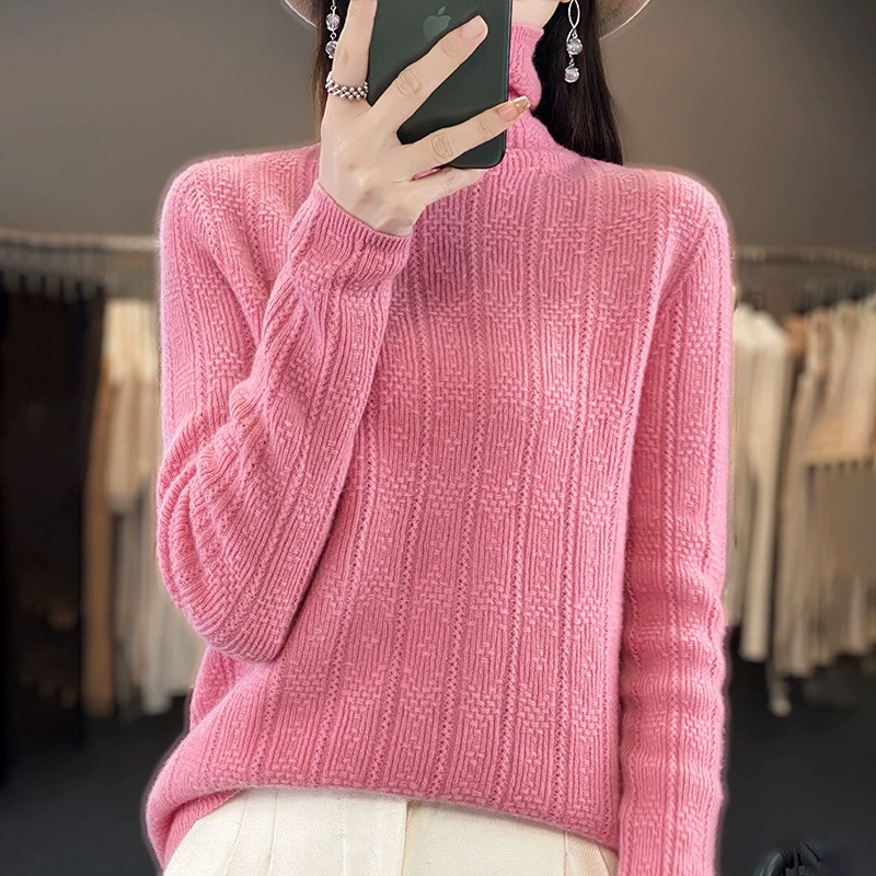 Woolen sweater, knitted long-sleeve, Korean style