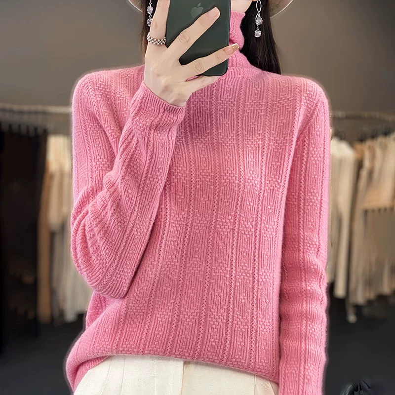 Woolen sweater, knitted long-sleeve, Korean style