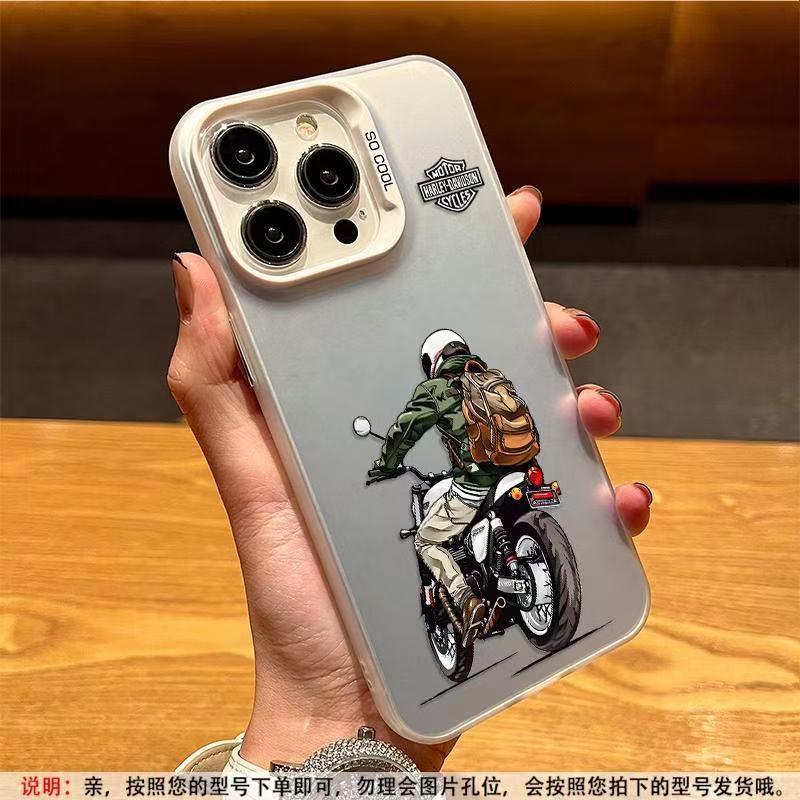 Nuevo chico motociclista para iPhone 16 funda para teléfono móvil Apple 15promax/14 /13pro12 Europa y América 11