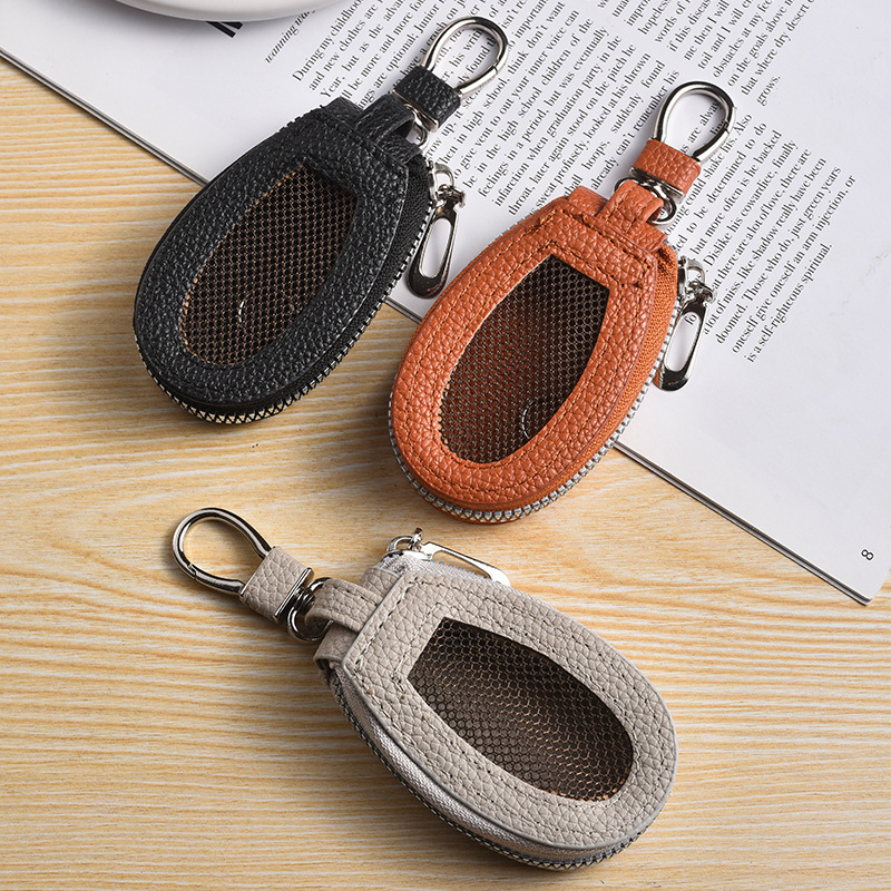 New Style Multifunctional Key Bag for Men and Women, Fashionable Sunroof Button Car Key Remote Control Storage Bag with Keychain