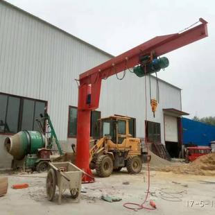 Vertical column type electric cantilever crane processing workshop factory operation use rotating single arm crane small crane
