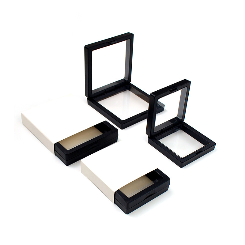 悬浮包装盒小商品礼品盒透明PE薄膜展示盒珠宝首饰戒指手链盒吊坠