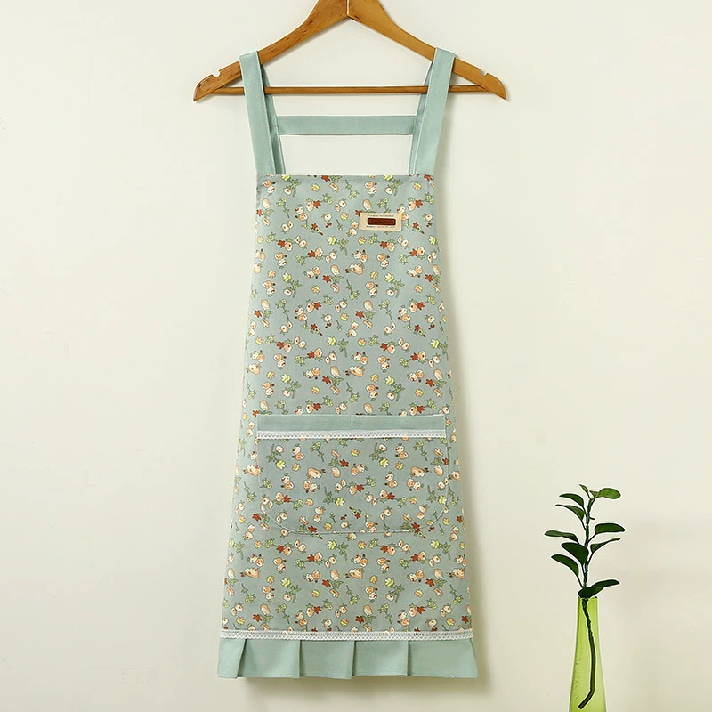Новые floral склады летом, рукав без манжет, домашняя работа, готовка кухня, приготовление, пропитка пятна беспорядка