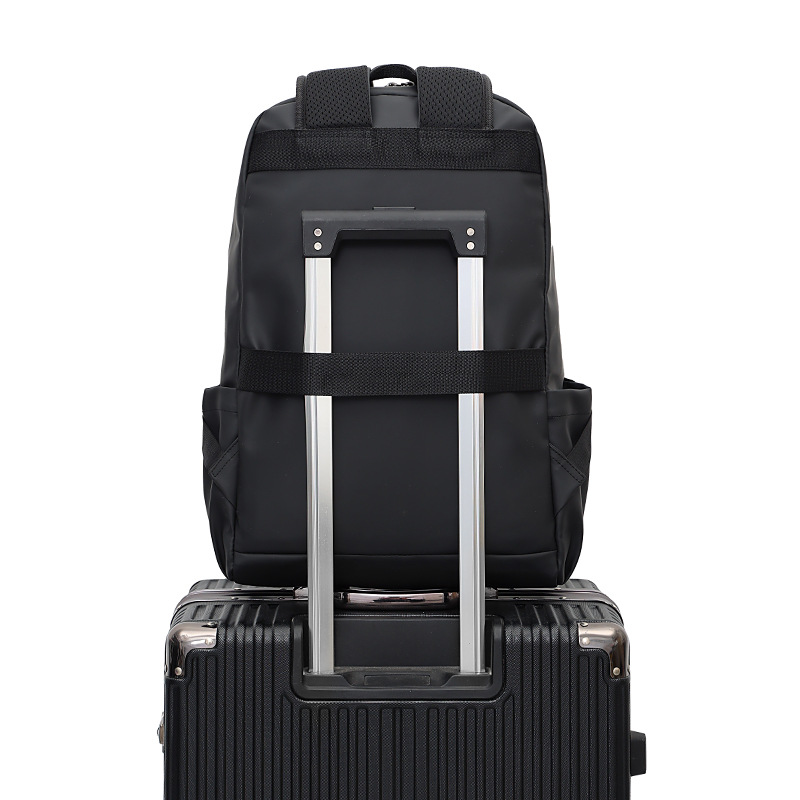 Mochila de ocio de negocios para hombres nuevos transfronterizos, mochila simple para computadora de gran capacidad de 15 pulgadas, mochila escolar de moda