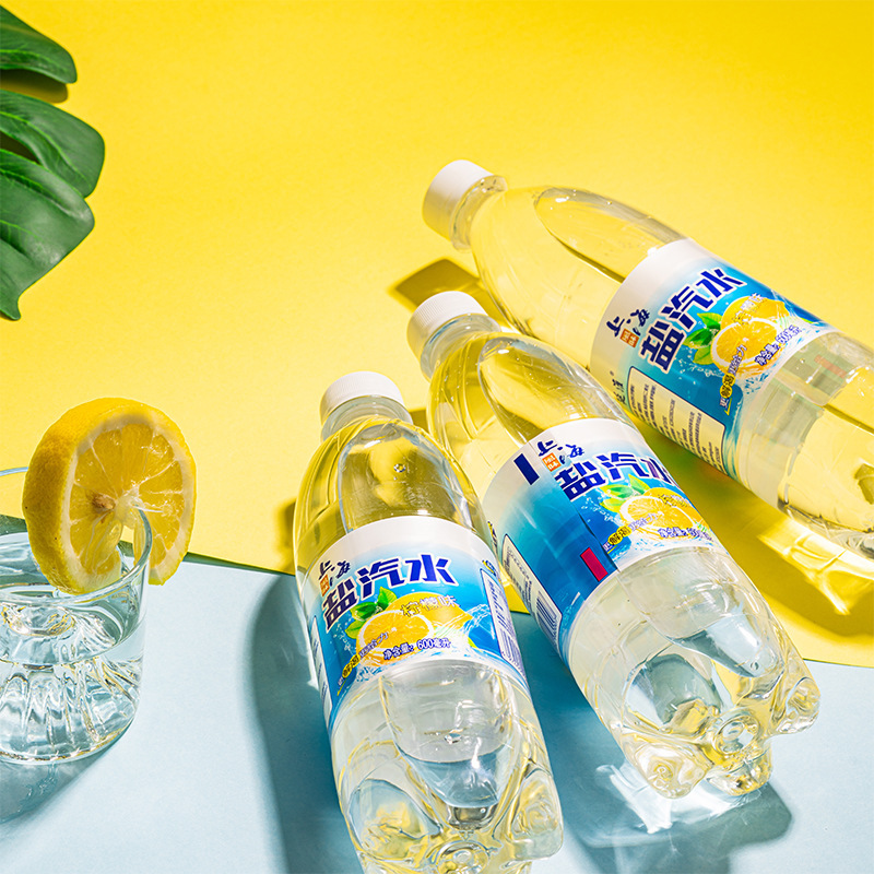 老上海风味盐汽水柠檬口味整箱600ml*24瓶无糖碳酸饮料解渴盐气水|undefined