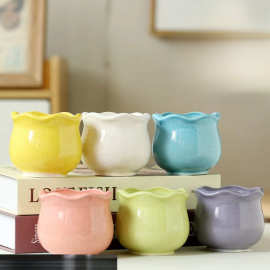 多肉花盆陶瓷大号绿植花卉盆栽小肉肉花盆批发大口径花盆【厂家】