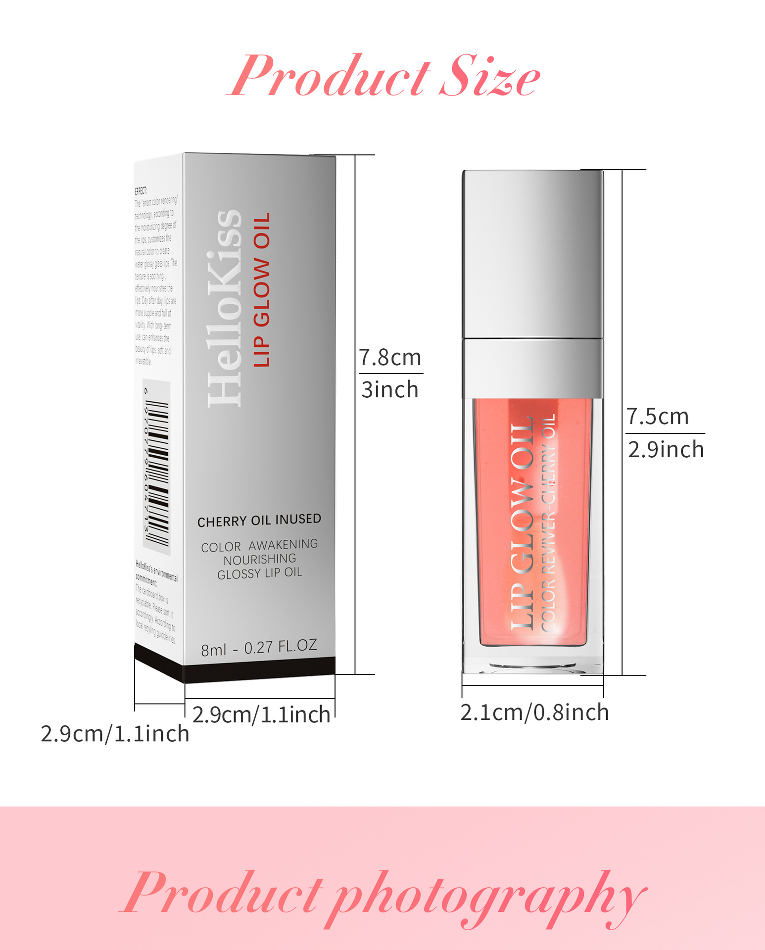 Hellokiss Lip Moisturizing and hydrating Color Changing Lip Oil undefined
