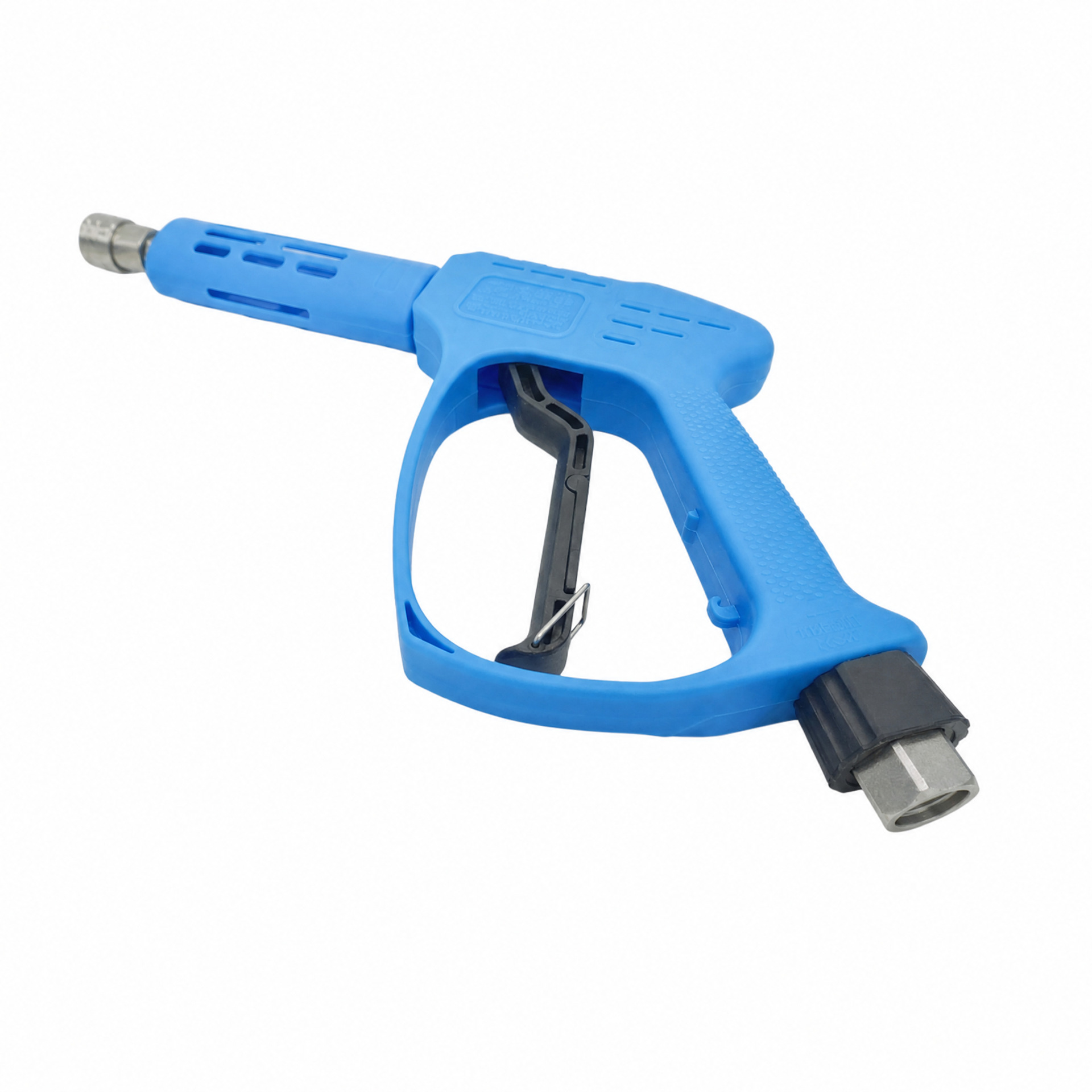 High-pressure car wash gun, pressure-resistant, tangle-free, with stainless steel quick-connect fittings, copper valve, and ceramic core spray nozzle