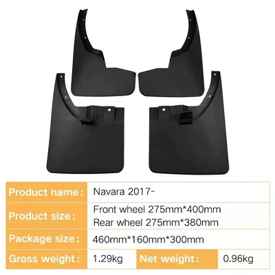 Suitable for Nissan Nissan Navarra Ruiqi 6 pickup car fender modification off-road accessories boutique decoration (Mudguard) - navararuiqi-6-pack-of-4