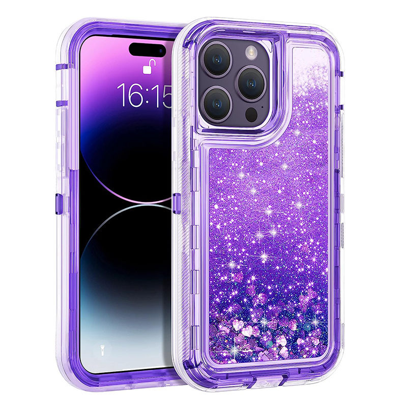 現物はiphone 12 13mini 11 14 pro max携帯ケース流砂三合一耐落下カバーを適用します。|undefined