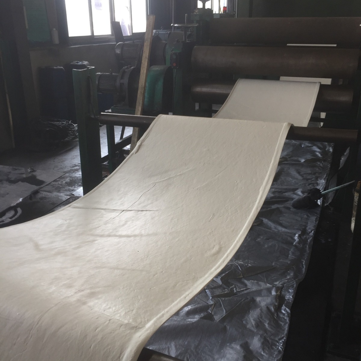 绿色传送带轻型输送带绿色橡胶带挡边带绿色