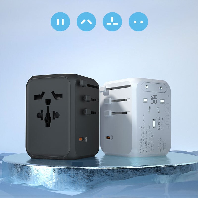 Global Universal Travel Converter Multi-Function Conversion Plug Overseas Charger American European British Standard Travel Socket Global Universal Travel Converter Multi-Function Conversion Plug Overseas Charger American European British Standard Travel Socket