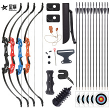 跨境弓箭射箭新手入门装备美猎反曲弓户外竞技射击运动合金直拉弓