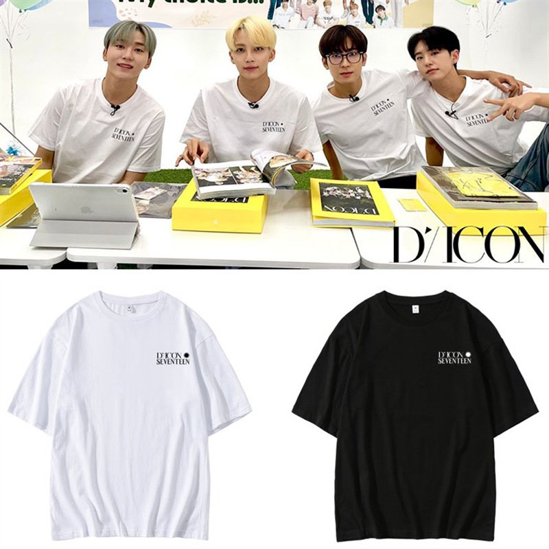 SEVENTEEN DICON SVT Yin Jing Han Quan Shunrong full round you Zhou edge same round neck short sleeve top T-shirt