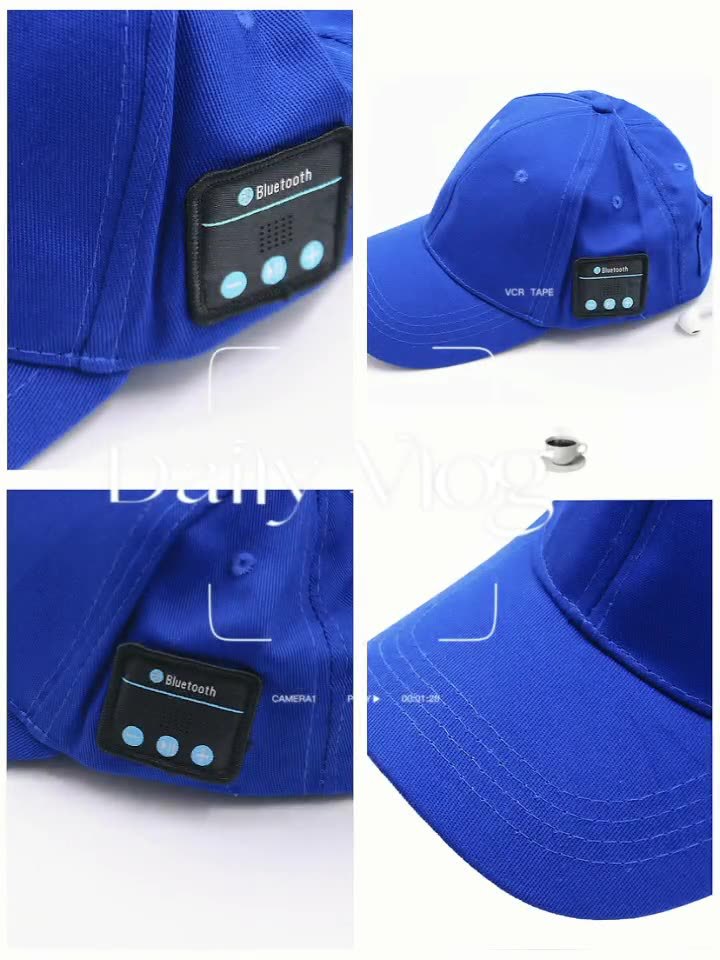 Audio smart Bluetooth headphones, summer sports empty top cap, sun protection and shade cap, men's and women's tennis and baseball caps undefined