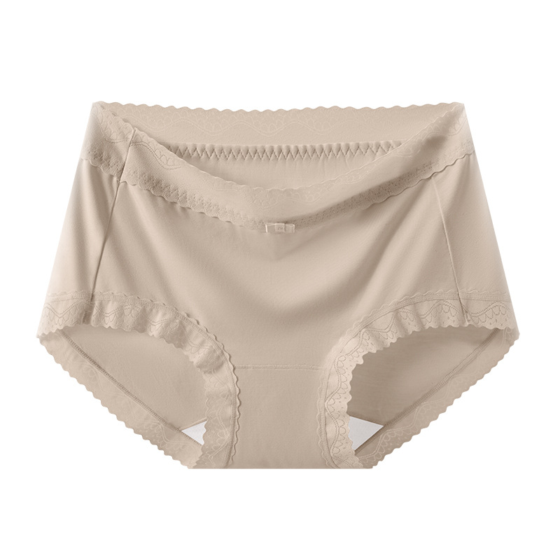2025 primavera y verano nuevo estilo sin costuras bragas de cintura media pantalones ondulados seda antibacteriano entrepierna primavera y verano calzoncillos para mujer image 10