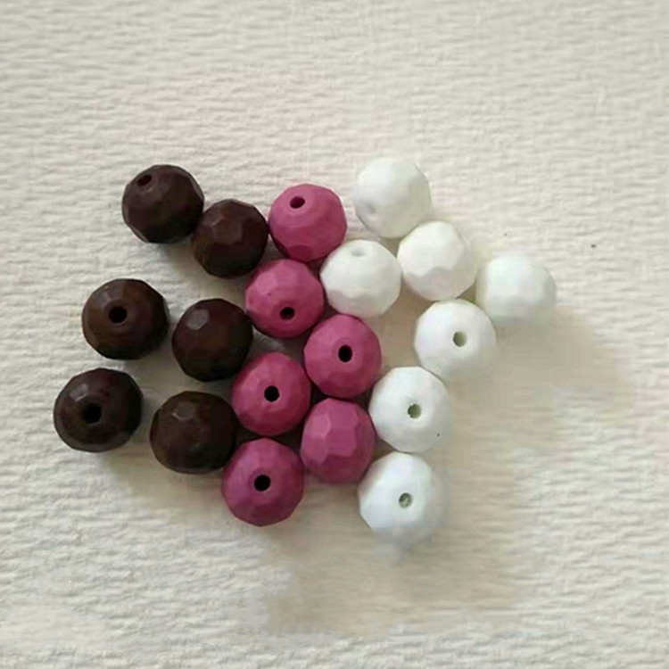 项链手链散珠大地球负离子远红外珠负离子托玛琳锗石亚光散珠子