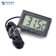 FY-10 嵌入式温度计  电子数显室内外数字带探头温度计1/3/5米线