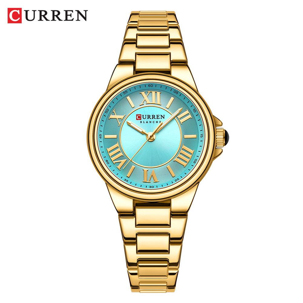Curren 9091 women's watch fashion watch steel strap watch foreign trade watch casual women's watch