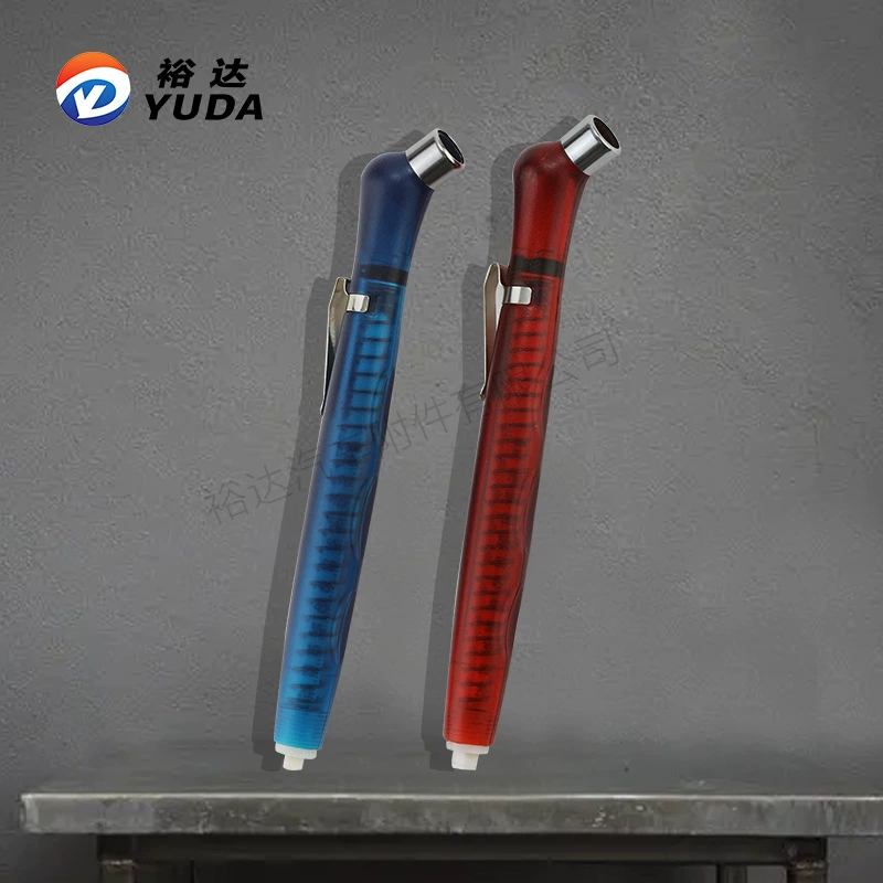 Полупрозрачный пластиковый корпус Yuda, манометр для шин, прямые продажи с фабрики, портативная ручка для измерения давления в шинах, ручка-детектор давления