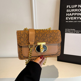 Women's Vintage Commuter Chain Small Bag Women's 2025 Spring New All-match Ins Shoulder Crossbody Bag Small Square Bag
