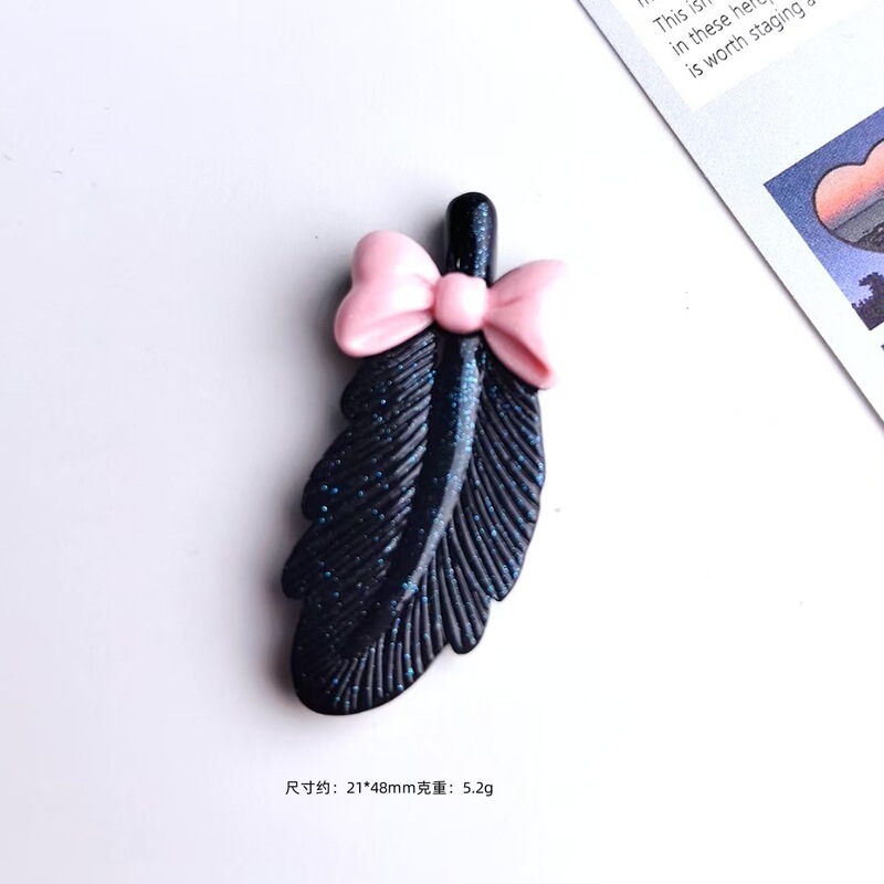 新しい漫画ルースパウダーフェザー樹脂ジュエリーアクセサリー装飾品クリーム接着剤ヘアアクセサリー diy 材料卸売|undefined