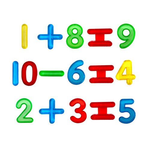 Colorful transparent large digital teaching aids for early education, intellectual development, science education, counting, character recognition, baby enlightenment teaching aids, plastic numbers