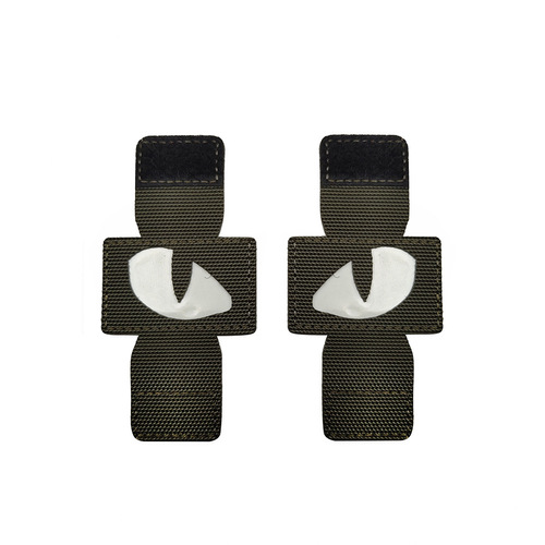 Creative and personalized supply cat's eye luminous morale badge outdoor military fan backpack badge little devil military MOLLE pendant