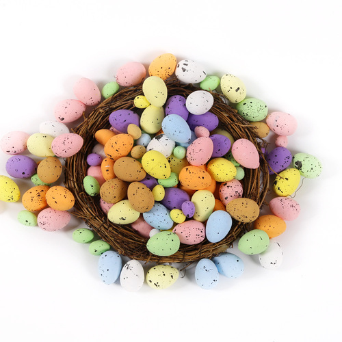 Amazon's new Easter eggs, colorful foam eggs, DIY garland decoration, spotted pigeon eggs, simulated eggs