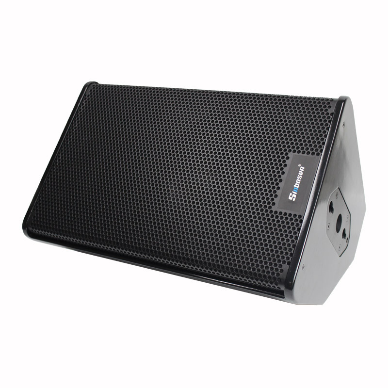 Venta directa de fábrica PS12 altavoz profesional de rango completo de dos vías para exteriores, caja de monitor de audio profesional para presentaciones.