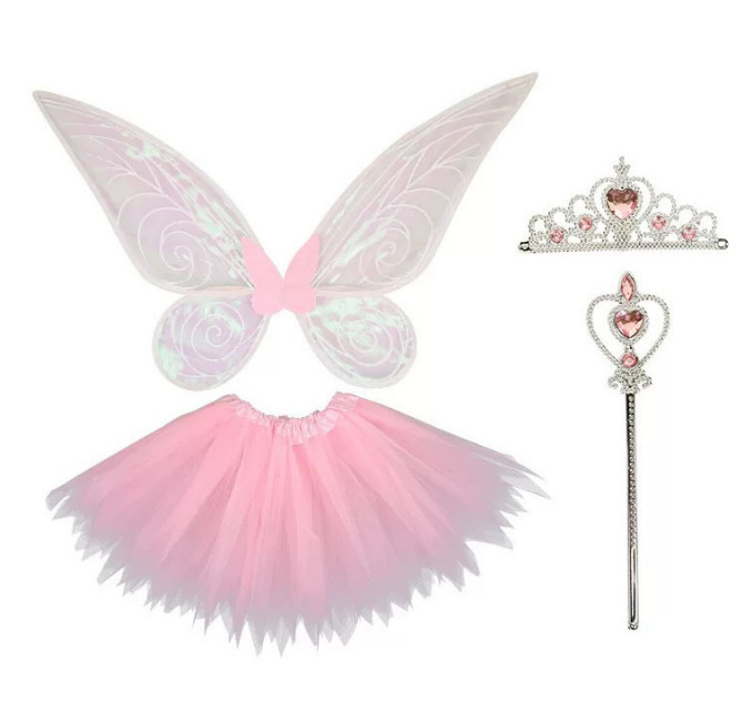 핑크 [마술 지팡이 + 치마 + 크라운]