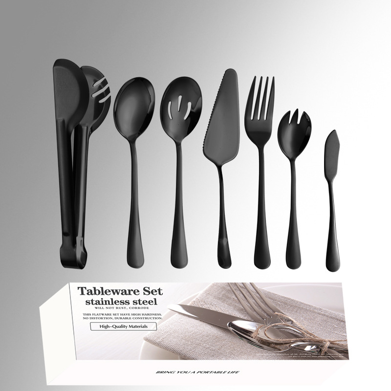 1010 Acero inoxidable vajilla piezas públicas traje/11 Hotel suministros buffet tenedor cuchara colador clip de comida