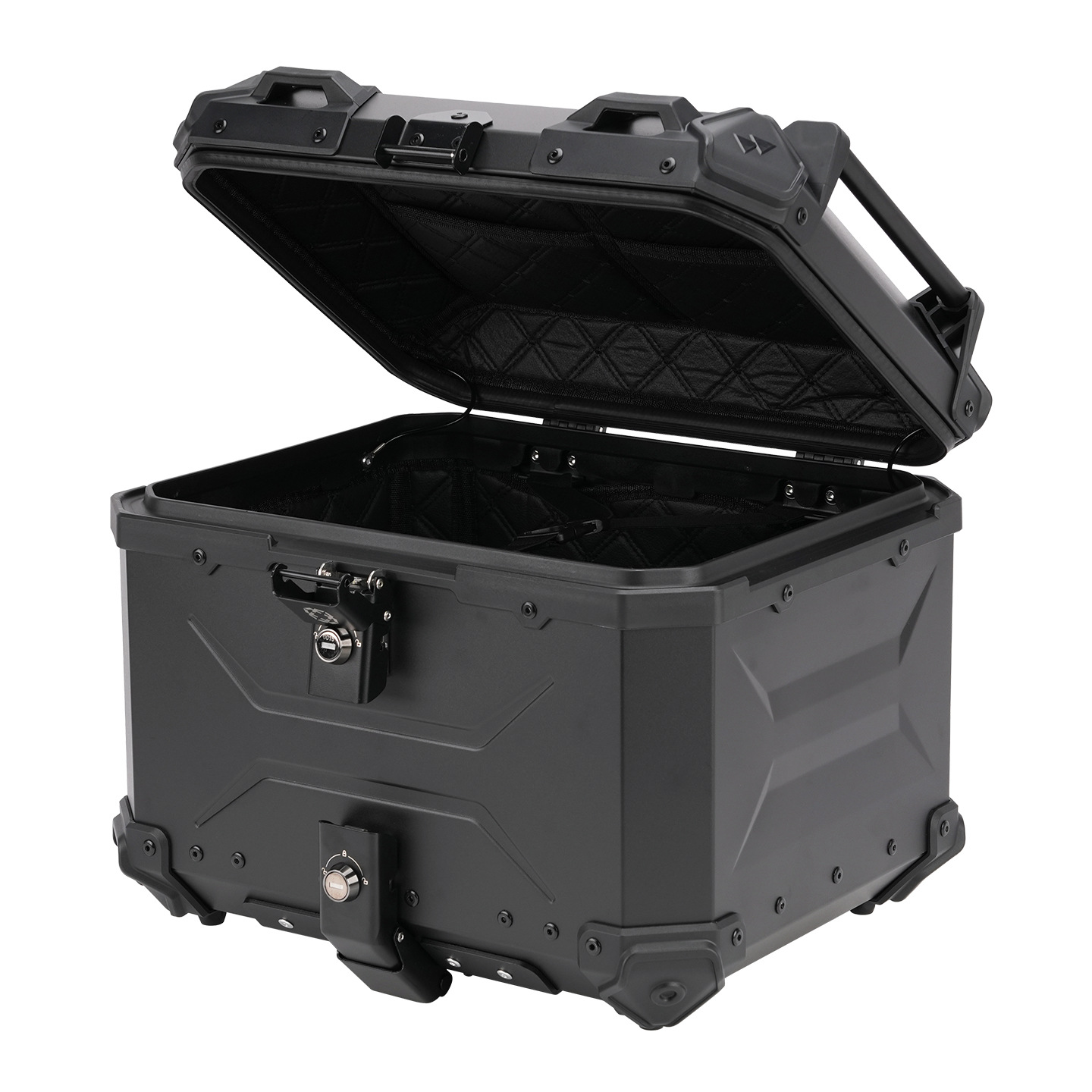Motorcycle 45L Aluminum Alloy Tail Box Rear Luggage Box Electric Vehicle Scooter Universal Storage Box Large Capacity Wholesale