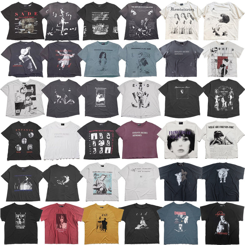 New Style Melancholic Rich Kid European and American Niche Design Erd Trendy Brand Short-Sleeve T-Shirt 2025 New Summer Versatile