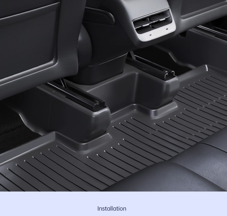 Suitable for Tesla Model Y/3 Carbon Fiber Rear Door Sill Strip Upgraded Version Anti-Kick Seat Protection Corner Accessories