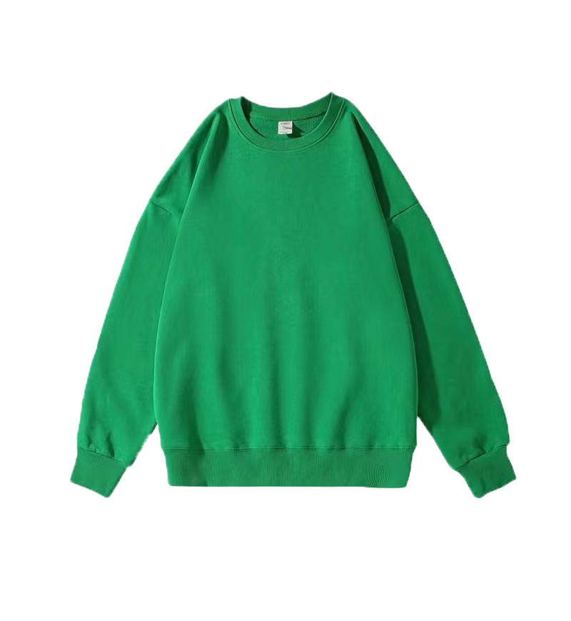 純綿スウェットシャツ カスタム 380g ヘビーウェイト ドロップショルダー ラウンドネック スウェットシャツ 秋冬 大きいサイズ カジュアル カスタムスウェットシャツ ロゴ印刷