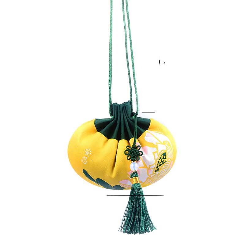 Wholesale Empty Palace-Style Sachet Bags, Lotus-Scented Sachets, Traditional Hanfu Lucky Bags, Car-Hanging Tassel Mugwort Sachet Empty Bags